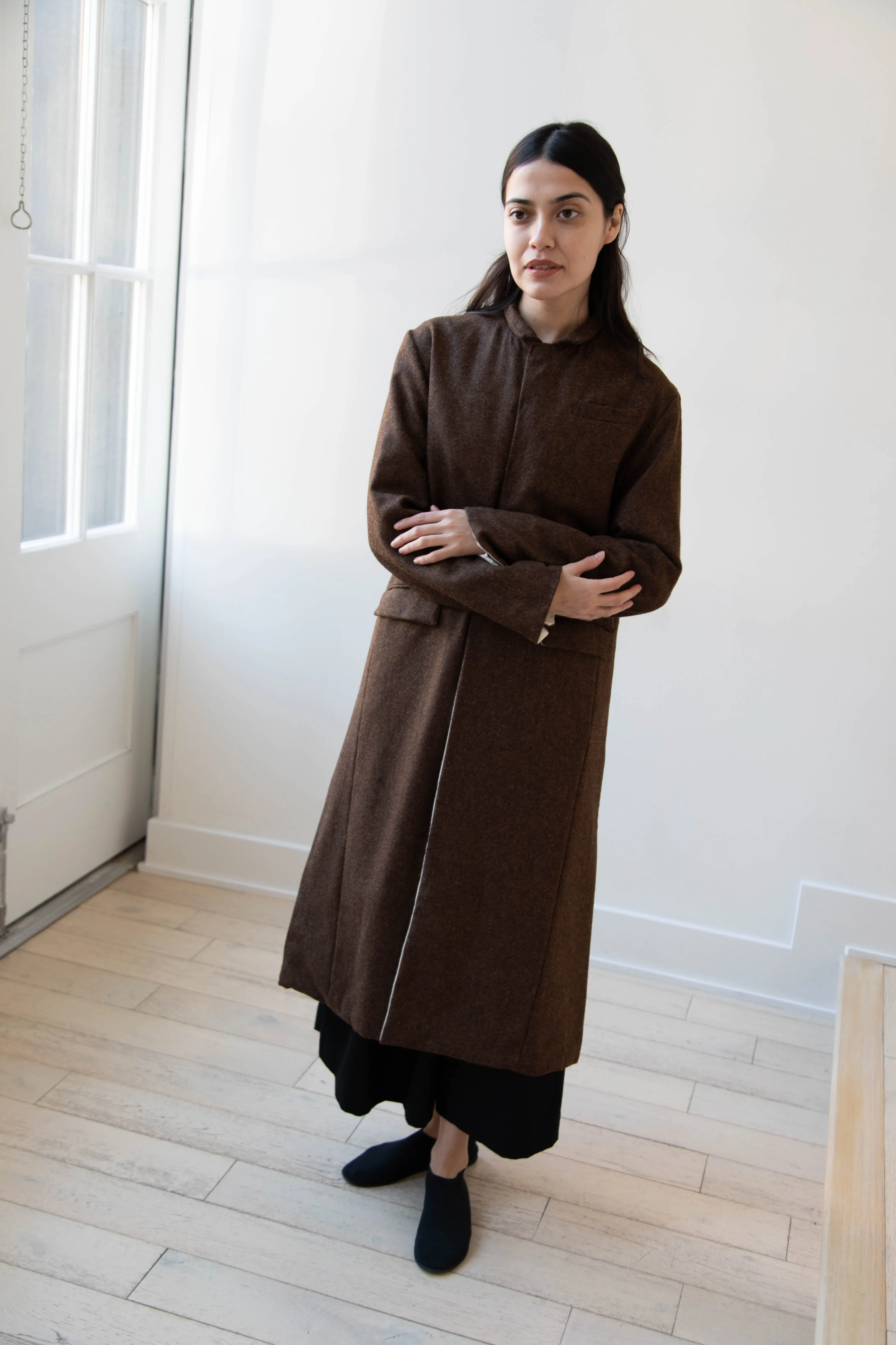 Risa Nakamura | Coat F in Chetsnut Brown
