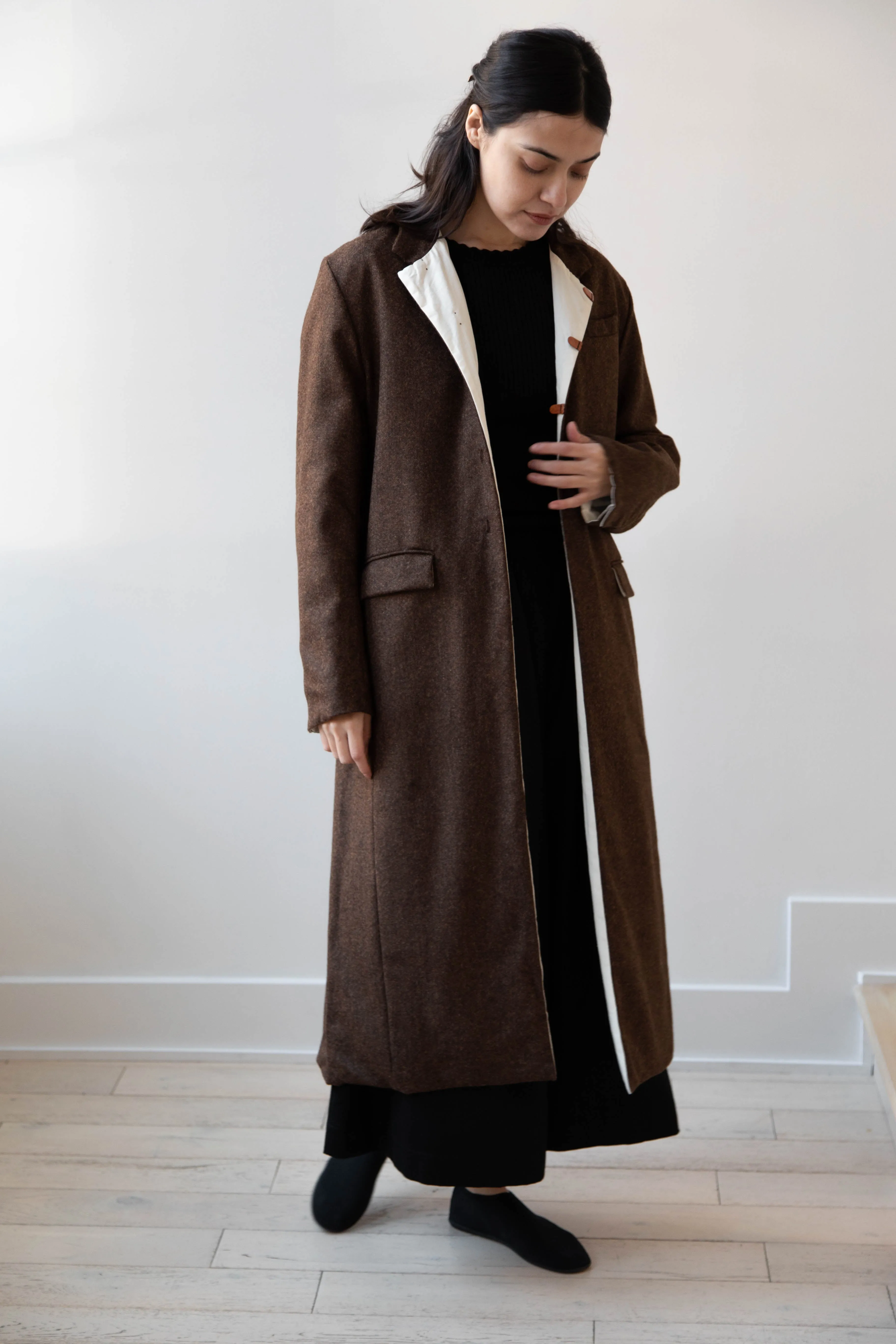 Risa Nakamura | Coat F in Chetsnut Brown