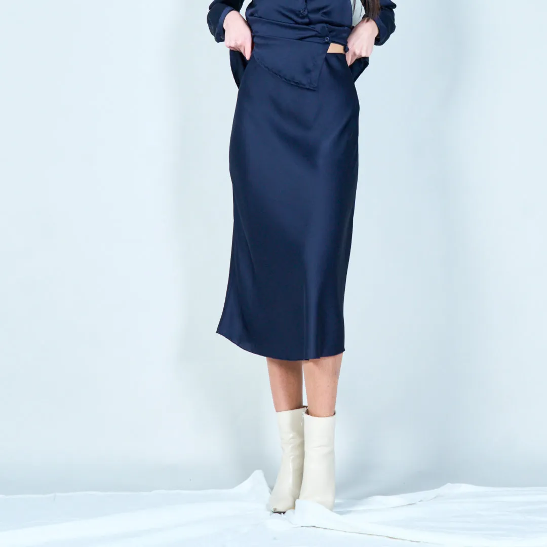 Satin midi skirt wholesale