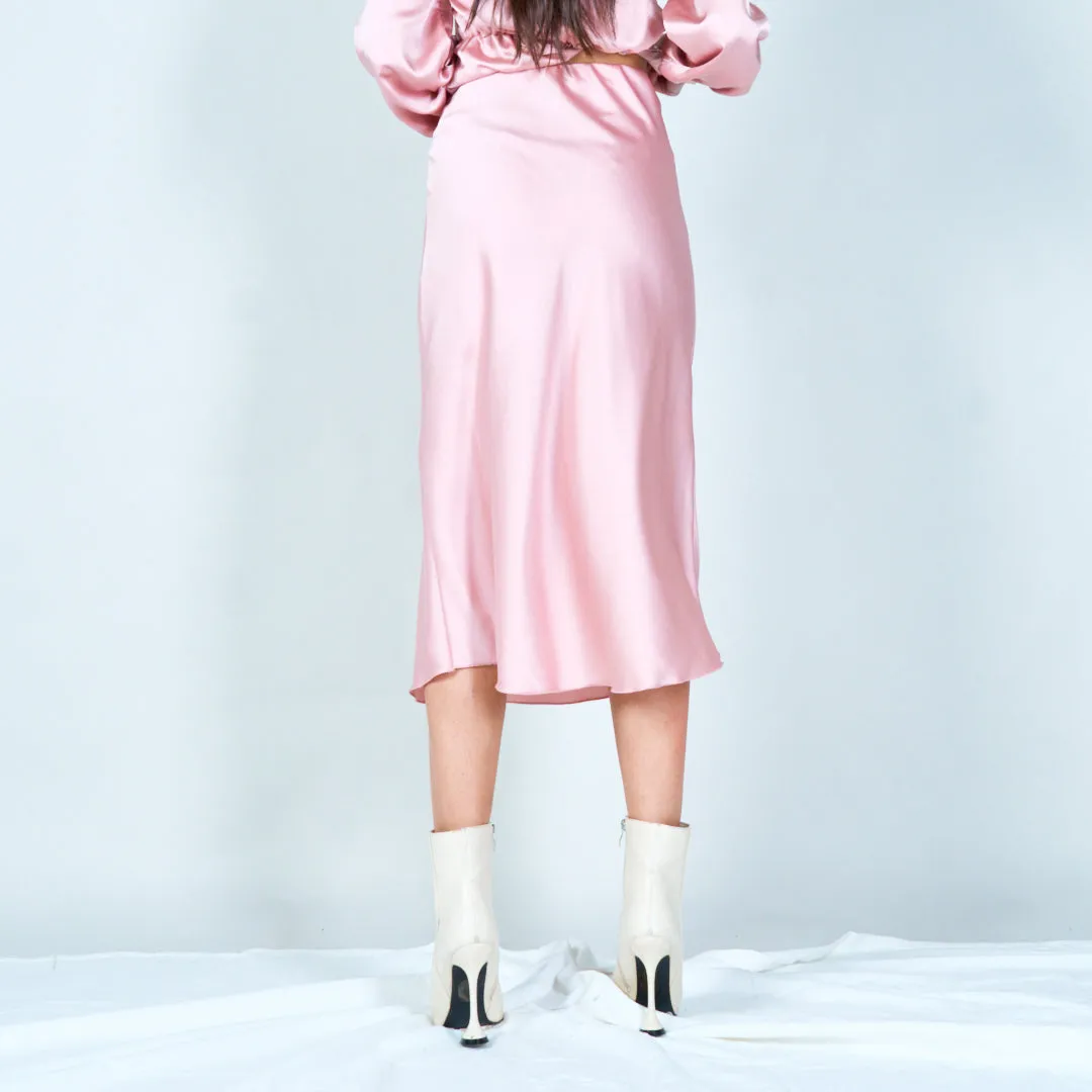 Satin midi skirt wholesale