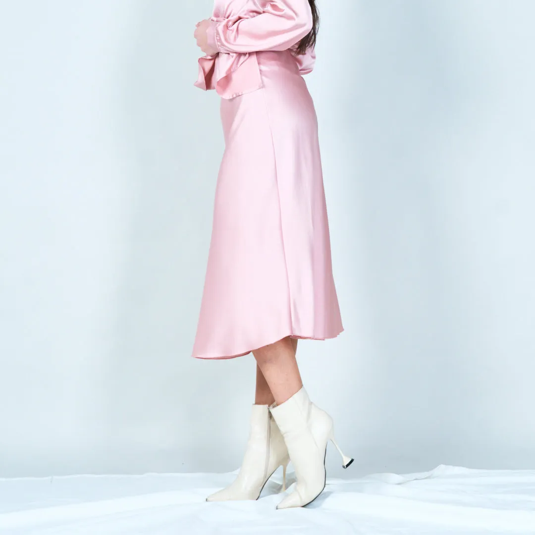 Satin midi skirt wholesale