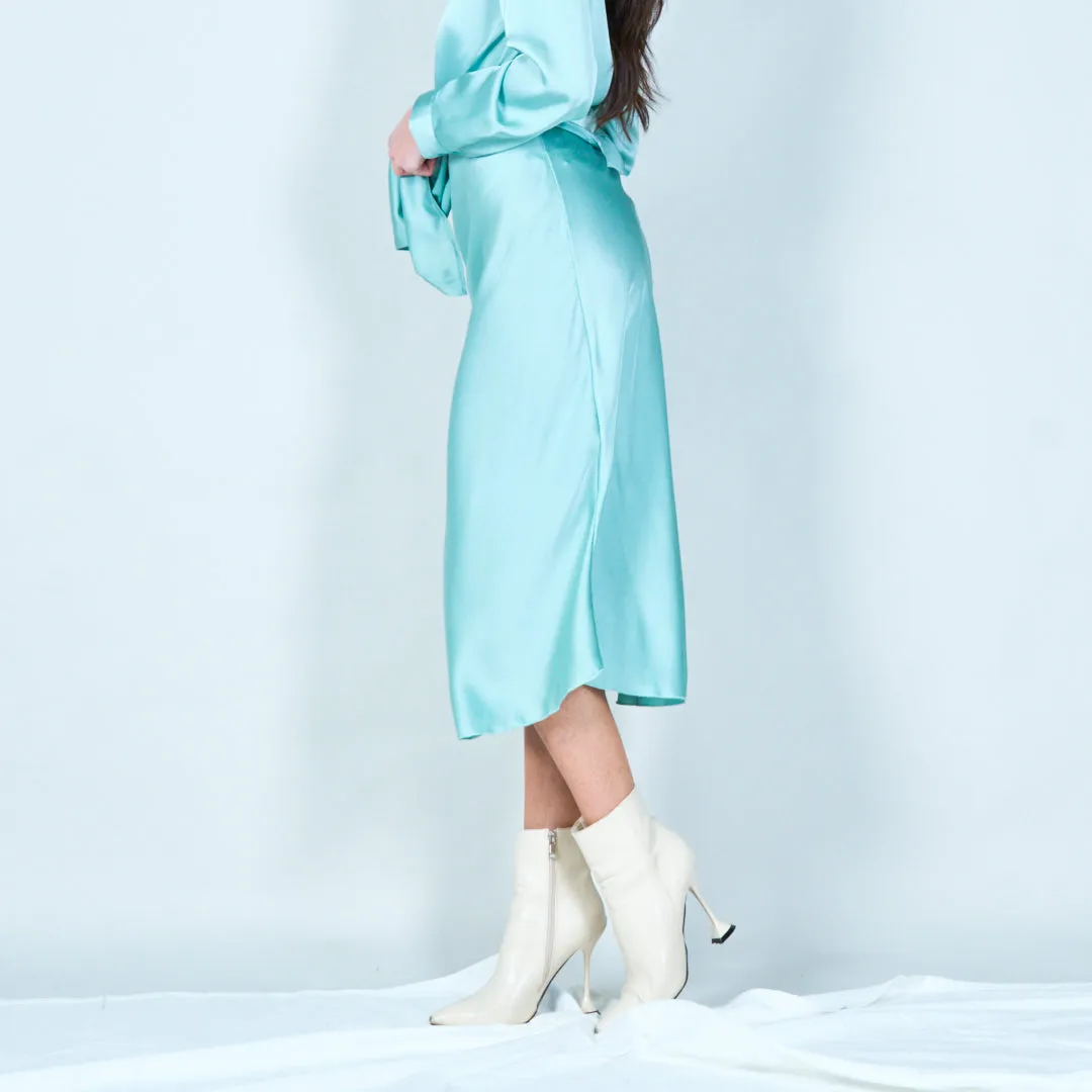 Satin midi skirt wholesale