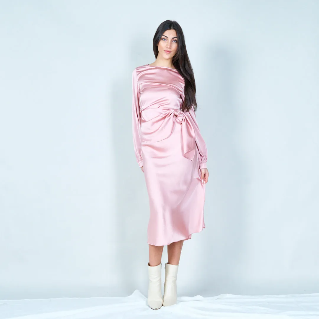 Satin midi skirt wholesale