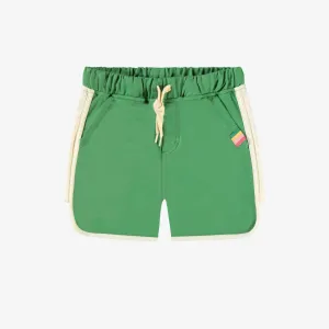 Short vert en coton français au look sportif, enfant || Sporty green shorts in French terry, child
