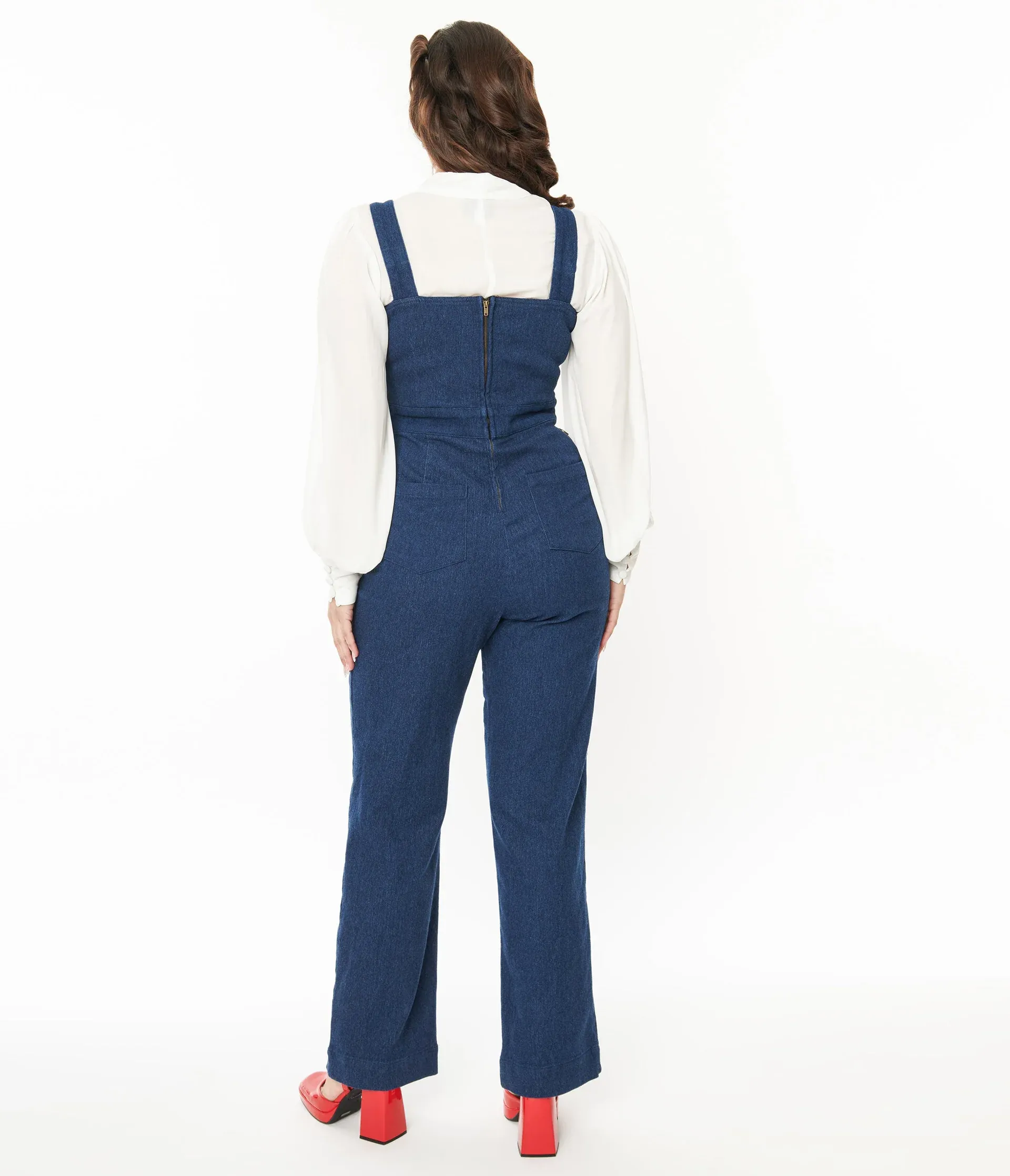 Unique Vintage Denim Wide Leg Overalls | Only XLarge & 3XLarge Left