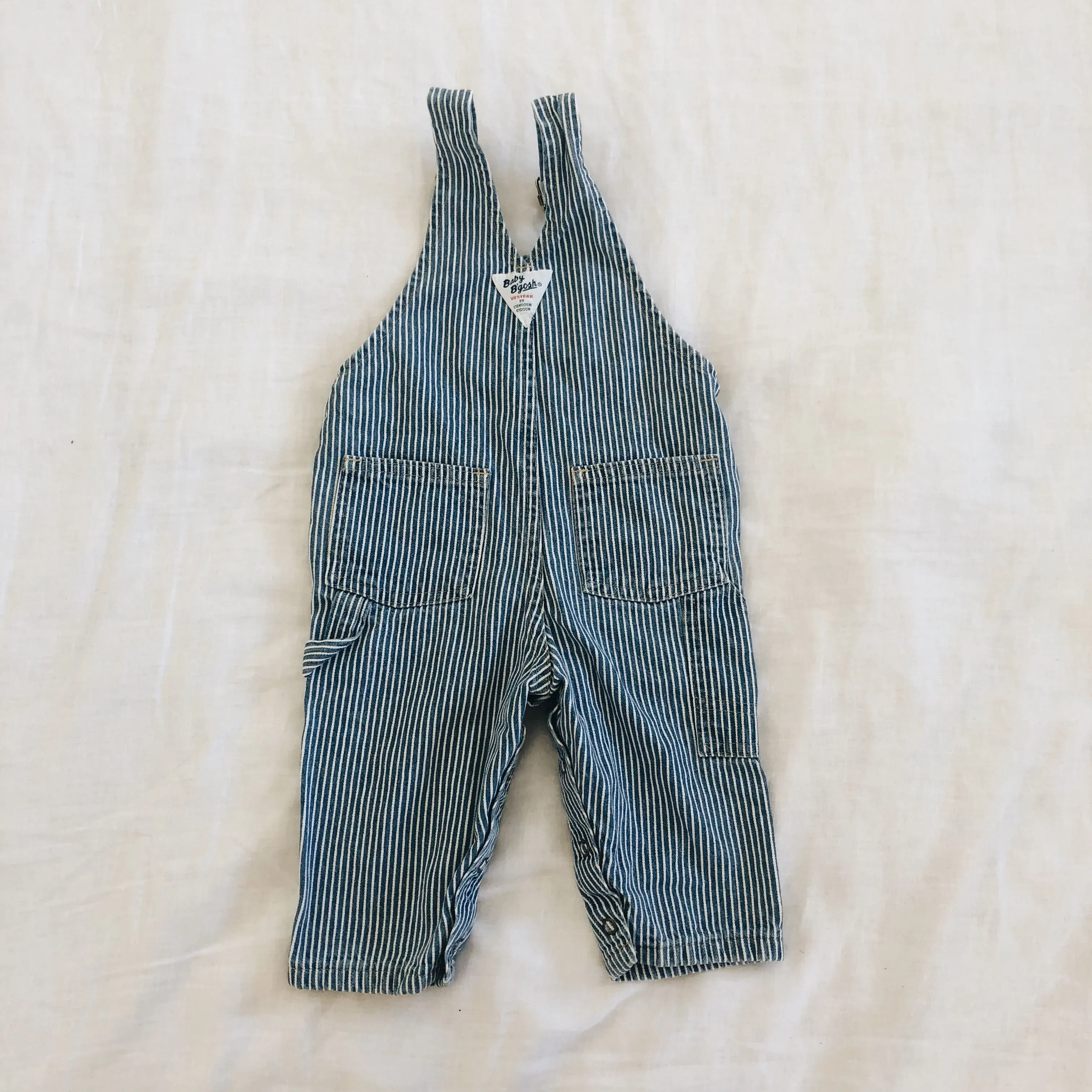 Vintage Baby B’Gosh Striped Overalls