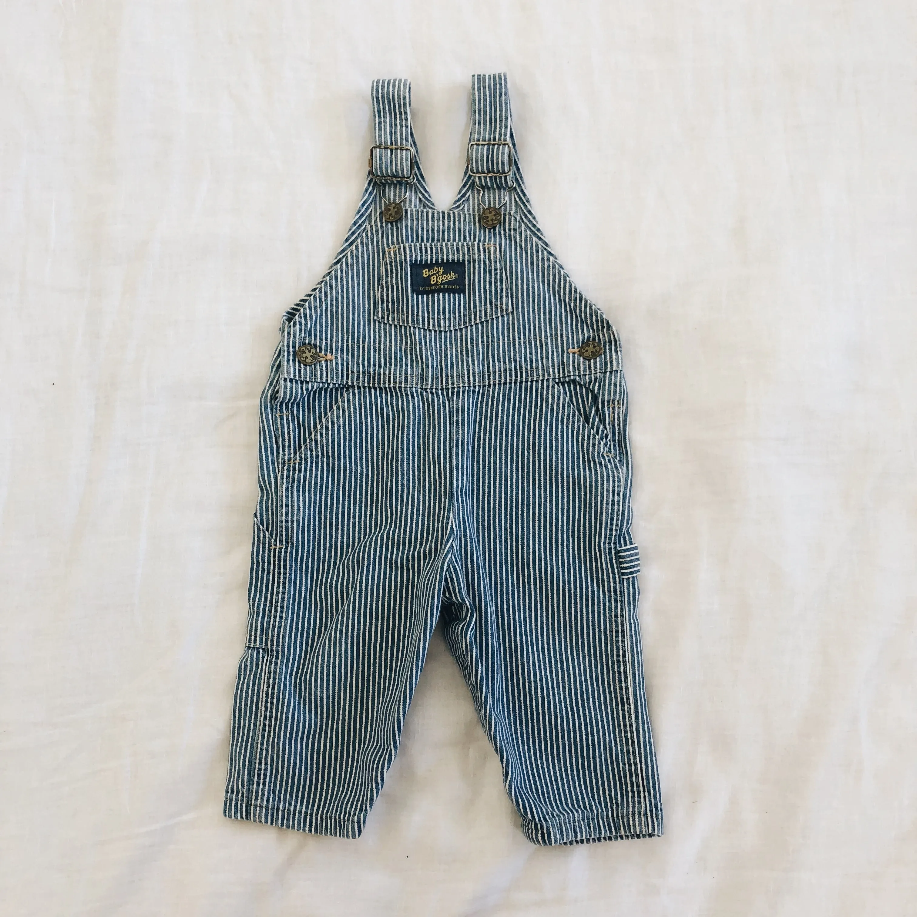Vintage Baby B’Gosh Striped Overalls