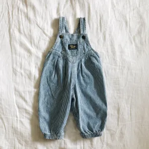 Vintage OshKosh Baby B’Gosh Striped Bubble Overalls NWOT