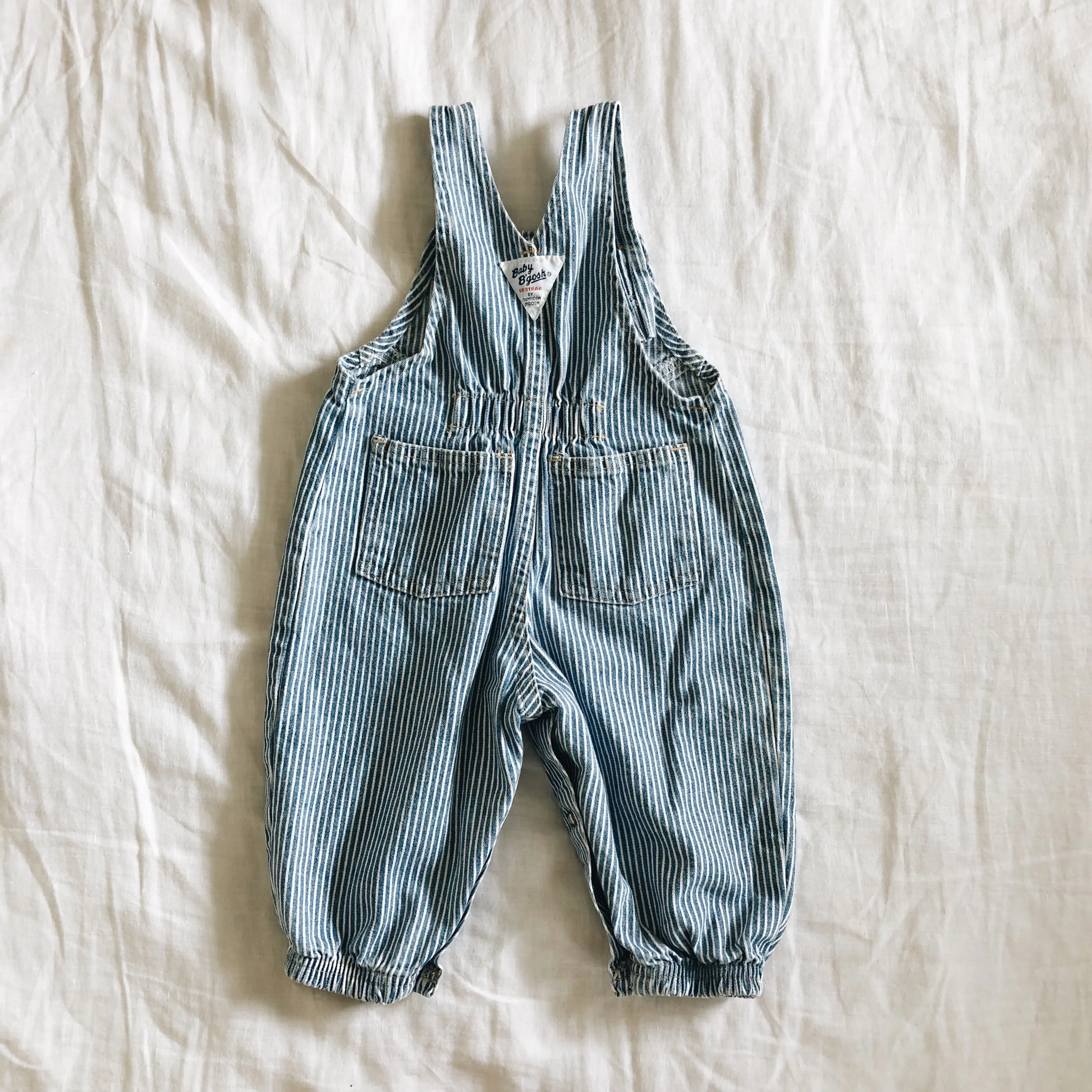 Vintage OshKosh Baby B’Gosh Striped Bubble Overalls NWOT