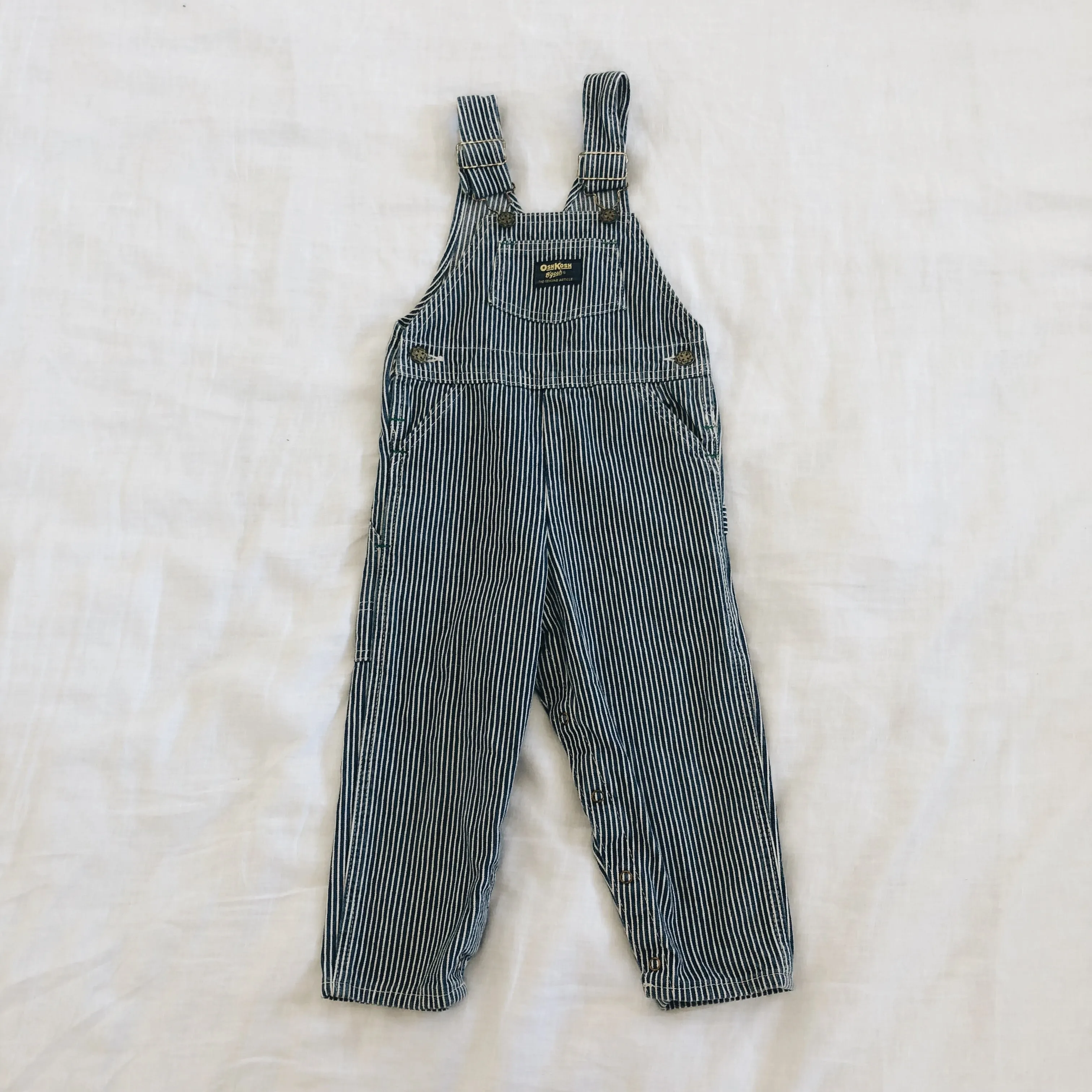 Vintage OshKosh Striped Overalls